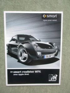 smart roadster mtv w452 catalogo brochure francese catalogo - Foto 1 di 2