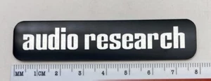 Audio Research Custom Made Aluminum Amplifier Badge - Picture 1 of 12