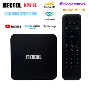 MECOOL KM7 SE ATV Android 11 TV Box 2G 32G S905Y4 WiFi BT5.1 AV1 HDR Set top Box - Picture 1 of 19