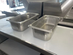 2- Vollrath Tercera 1/3 Tamaño 4" Profundo Super Pan 2 Acero Inoxidable Sartén para Servir Alimentos NSF - Imagen 1 de 4