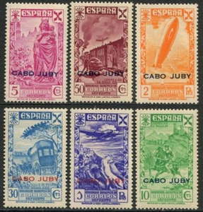 Cabo Juby Series 1943 - 6 Stamps - History of Authorized Mail */MH - Picture 1 of 2