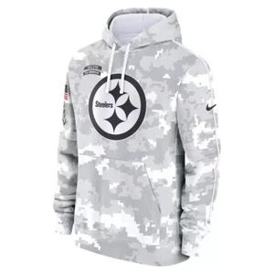 PITTSBURGH STEELERS NIKE Arctic Camo 2024 Salute to Service Hoodie MENS XL - Imagen 1 de 11