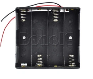 4 x 18650 Battery Holder Case Box with 6 inch Wire Leads - Picture 1 of 3
