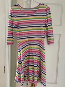 GAP Gapkids Girls Stripes Dress multicolor pink  Youth  XXL 14 16 - Picture 1 of 2