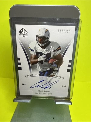2007 SP Authentic Authentic Signatures Craig Davis AU 27/399 No. 254 - Image 1 of 2
