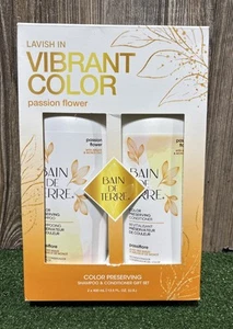 Bain De Terre Passion Flower For Color Preserving Shampoo & Conditioner 13.5 Eac - Picture 1 of 2