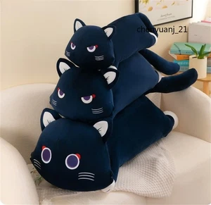 Genshin Impact Wanderer Scaramouche Cat Plush Doll Long Pillow Cushion Toys Gift - Picture 1 of 16