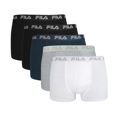 Fila Hombre Boxer Shorts,5er Paquete - Logotipo Federal,Urban,Algodón Stretch, - Imagen 1 de 4