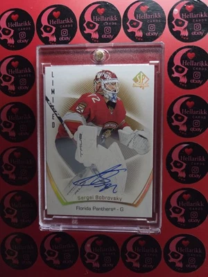 2021-22 Sergei Bobrosvsky SP Authentic Limited Auto Gold #42 Florida Panthers UD - Image 1 of 2