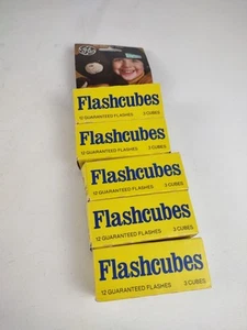 Lot Of 5 Boxes Of Vintage Flash Cubes GE Magic 3 Cubes 12 Flashes Each Box - Picture 1 of 6
