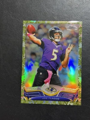 2013 Topps Chrome Joe Flacco Camo Refractor Card #367/499 - Image 1 of 2