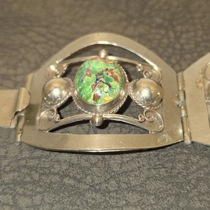 Seltenes Dragons Atem Achat Sterling 4 Panal Armband TAXCO - Bild 1 von 15