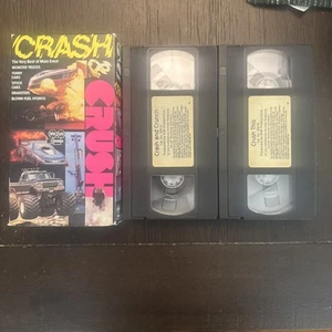 Crash Crunch / Crush This VHS 1999 2-Tape Set Auto Racing  - Imagen 1 de 3