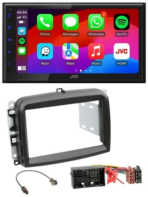 JVC Bluetooth 2DIN MP3 DAB USB Autoradio für Fiat 500 L (ab 2012) - Bild 1 von 4