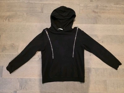Sudadera con capucha Saint Laurent negra con doble cremallera XL Foto 1 de 4