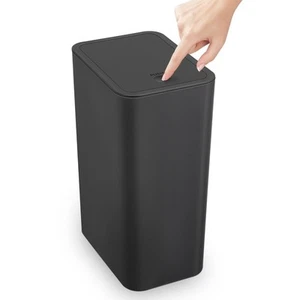 Bathroom Trash Can, 2.6 Gallon / 10 Liter Small Garbage Can with Press Top Li... - Picture 1 of 7