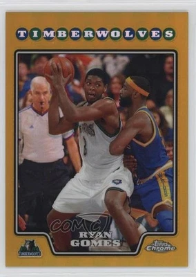 2008-09 Topps Chrome Gold Refractor /50 Ryan Gomes #102 - Image 1 of 2