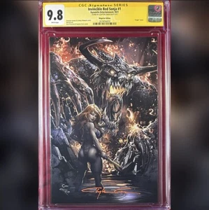 RED SONJA #1 MEGACON VIRGIN EDITION CGC 9.8 SS SIGNED BY CLAYTON CRAIN - Bild 1 von 1