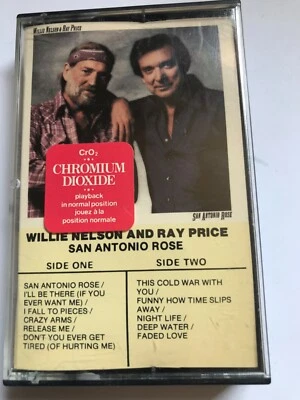 Willie Nelson and Ray Price    san antonio rose    cassette - Изображение 1 из 4