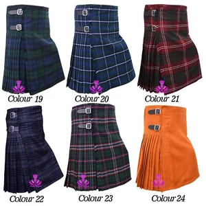 Scottish Kilts para Hombres Highland Conjunto Tartán Vestido Kilt 8 yardas 16 oz Acrílico Wo - Imagen 1 de 28