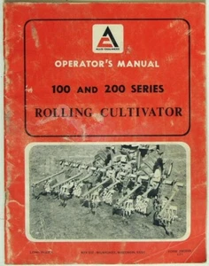 Allis-Chalmers Rolling Cultivator 100 and 200 Series Operator's Manual - Picture 1 of 1