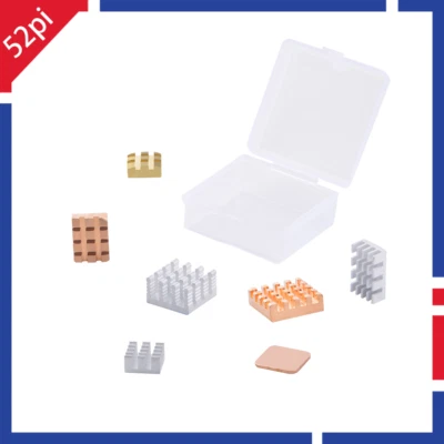 Heatsinks Pack Aluminum and Copper Heat Sink Cooling Kit for Raspberry Pi - Image 1 of 4