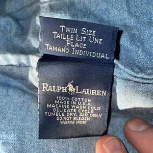 VTG Ralph Lauren Blue Denim Twin Comforter - Picture 1 of 3