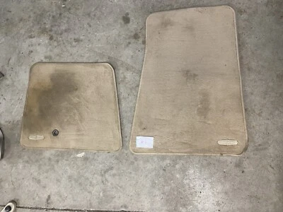 1998-2011 Lincoln Town Car Set Of 2 Floor Mats OEM Parchment # 4 - Image 1 of 4