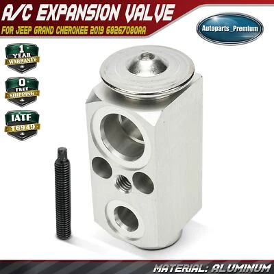 1x New AC A/C Expansion Valve for Jeep Grand Cherokee 2019 68267080AA Aluminum - Image 1 of 4