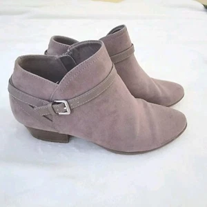 Old Navy Taupe Ankle Strap Booties Size 9 - Picture 1 of 16