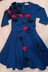 Teela New York Girls 7 Blue Petticoat Designer Twirl Dress - Picture 1 of 8