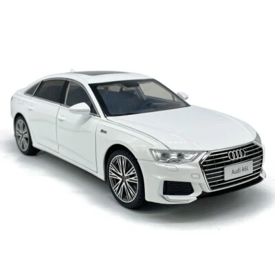 ✅Voiture 1/18 AUDI A6L Auto Car Diecast Model 1:18 Blanc Modèle de collection - Photo 1/4