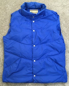 REI Vest Men's Extra Large Blue Goose Down Puffer Coat - Made in USA VTG 1978 - Picture 1 of 9