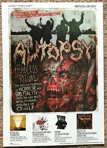 AUTOPSY - THE HEADLESS RITUAL 2013 full page UK magazine ad - Imagen 1 de 1
