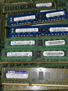 40GB(10x4GB) SAMSUNG/HYNIX/ACTICA PC3 ECC REG SERVER RAM MEMEORY "READ" - Picture 1 of 3