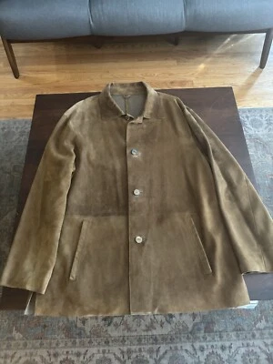 Chaqueta de gamuza de cuero Robert Comstock para hombre talla 46  Foto 1 de 4