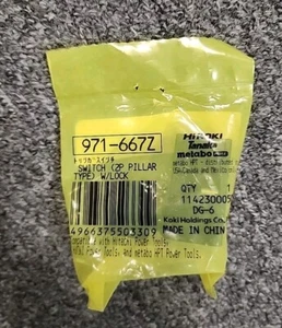 Metabo/Hitachi 971-667Z Switch 2P Pillar Type W/Lock For D13 Drill & CR10V Recip - Picture 1 of 3