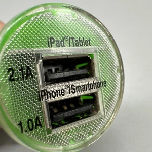 Tech & Go Doble Puertos USB Cargador Coche Adaptador Universal Teléfono Tableta 12-24V DC - Imagen 1 de 5