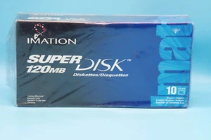 Imation Super Disk 120MB confezione da 10 nuovi - Photo 1/2