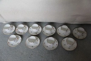 KIMBERLY by HEREND 10er Set Demitasse Tassen & Untertassen 709 MF - Bild 1 von 9
