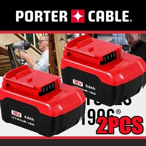 2PACK 18V Lithium Ion Battery FOR Porter Cable 18 Volt PC18B PC18BL PC18BLX Tool - Picture 1 of 14