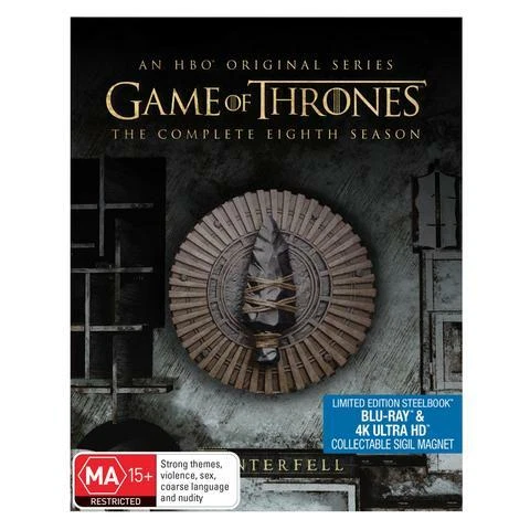 GAME OF THRONES SEASON 8 4K/BLU-RAY STEELBOOK, NEW & SEALED, FREE POST - Image 1 of 1