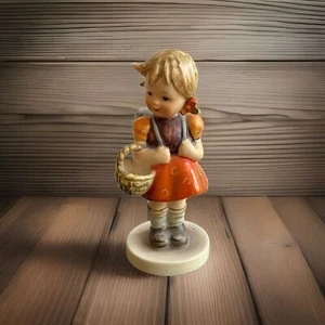 Vintage Goebel Hummel W. Germany 'School Girls' Girl Backpack Figurine #81/0 - Picture 1 of 3