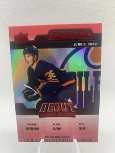 2022-23 Upper Deck Credentials - Debut Ticket Access Red Dylan Holloway 299 (RC) - Picture 1 of 2
