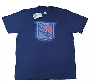 Fanatics Herren T-Shirt Größe XL NHL New York Rangers Reverse Retro Blau Logo - Bild 1 von 5
