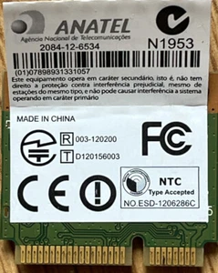 Genuine Anatel Qualcomm Atheros Laptop Wireless Wi-Fi Card QCWB335 2084-12-6534 - Picture 1 of 3