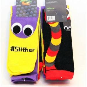Slither Socks 2 in Pack One Size Fits Most Unisex - Picture 1 of 3