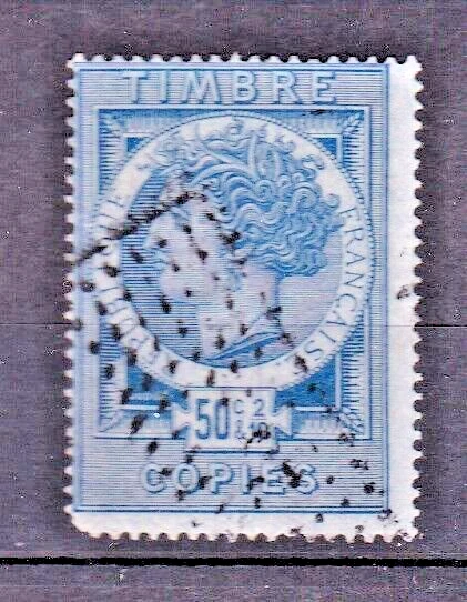 TIMBRE FRANCE FISCAUX COPIES .50 C.. ET 2/ 10-OBL.TB-VOIR SCAN-Z429 - Photo 1/1