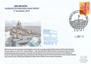 Ark Royal 25 years service GB Cover London SW 2010 (145126) - Bild 1 von 2