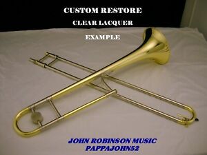 *HN White KING 2B Liberty trombone 1941 CUSTOM RESTORE Lacquer or Silver finish